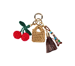 CHARM NAPPINA BORSA CILIEGIA UNCINETTO 02